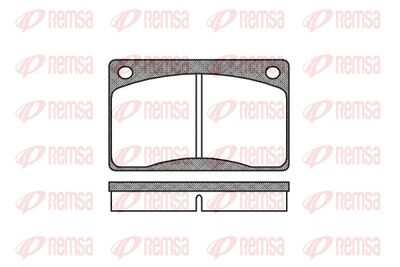 Bremžu uzliku kompl., Disku bremzes REMSA 0042.30