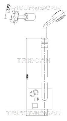 Hidrauliskā šļūtene, Stūres iekārta TRISCAN 8516 29077