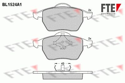 Bremžu uzliku kompl., Disku bremzes FTE 9010230