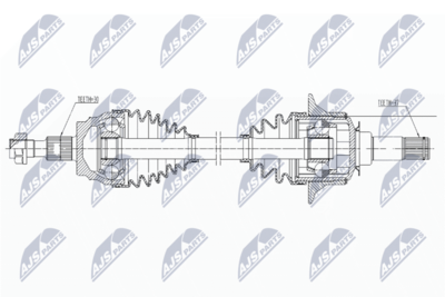 Приводной вал NTY NPW-ME-162