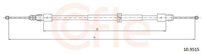 Тросик, cтояночный тормоз COFLE 92.10.9515