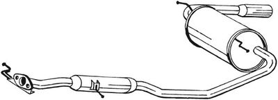 Глушитель выхлопных газов конечный BOSAL 284-567