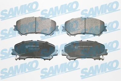 Комплект тормозных колодок, дисковый тормоз SAMKO 5SP1975