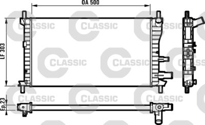 Radiators, Motora dzesēšanas sistēma VALEO 231734
