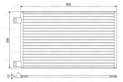 Конденсатор, кондиционер VALEO 822553
