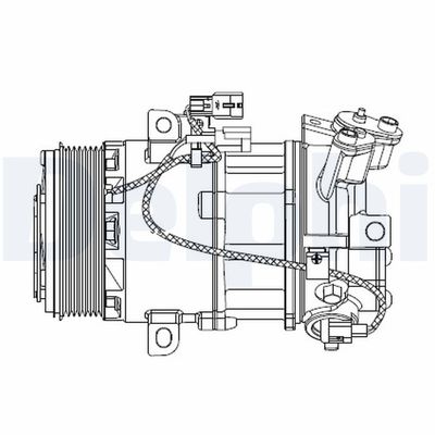 Компрессор, кондиционер DELPHI CS20550