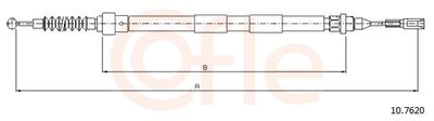 Тросик, cтояночный тормоз COFLE 92.10.7620