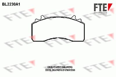 Bremžu uzliku kompl., Disku bremzes FTE 9500079