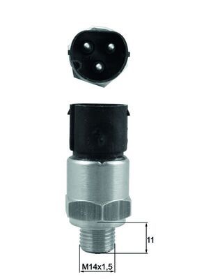 Термовыключатель, вентилятор радиатора MAHLE TSW74