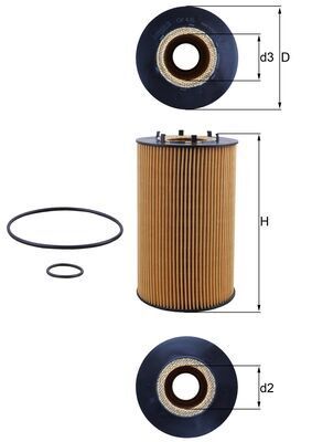 Eļļas filtrs MAHLE OX 435D