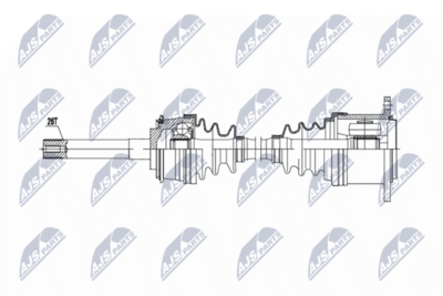 Piedziņas vārpsta NTY NPW-TY-202