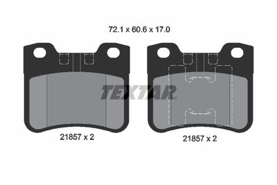 Bremžu uzliku kompl., Disku bremzes TEXTAR 2185701