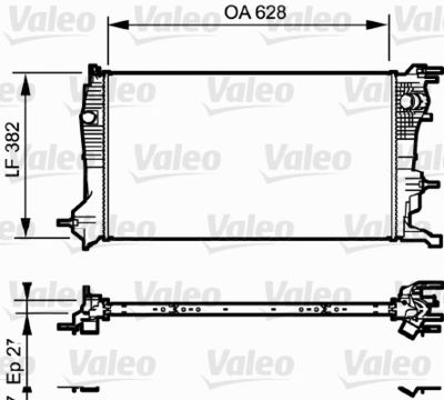 Radiators, Motora dzesēšanas sistēma VALEO 735185