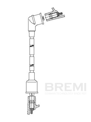 Augstsprieguma vads BREMI 6A15F23