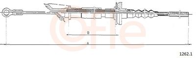 Трос, управление сцеплением COFLE 92.1262.1