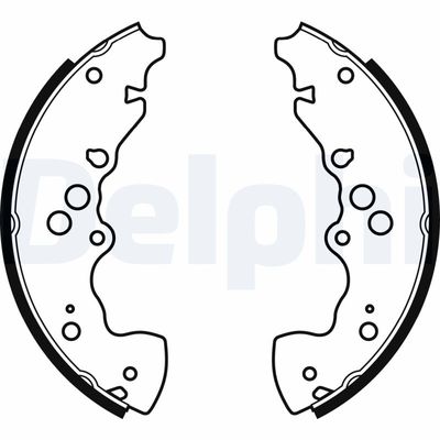 Bremžu loku komplekts DELPHI LS1955