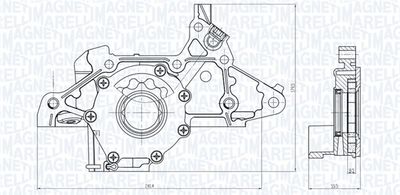 Масляный насос MAGNETI MARELLI 351516000103