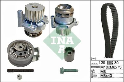 Водяной насос + комплект зубчатого ремня Schaeffler INA 530 0091 30