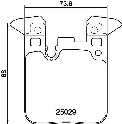 HELLA PAGID 8DB355021341 Bremžu uzliku kompl