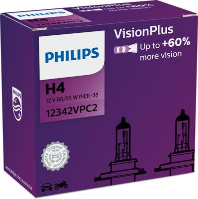 Kvēlspuldze, Tālās gaismas lukturis PHILIPS 12342VPC2