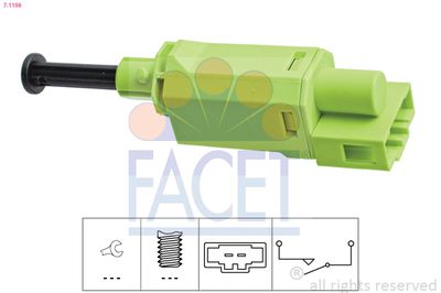 Выключатель, привод сцепления (Tempomat) FACET 7.1198