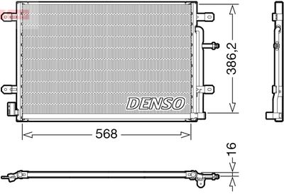 Конденсатор, кондиционер DENSO DCN02038