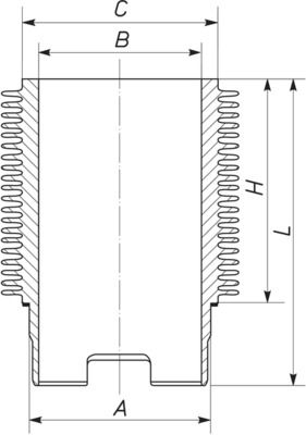 Cilindra čaula MAHLE 101 WR 02 00