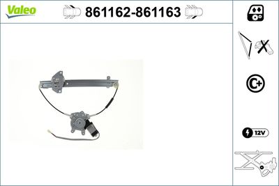 Стеклоподъемник VALEO 861162