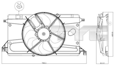 Ventilators, Motora dzesēšanas sistēma TYC 820-0002