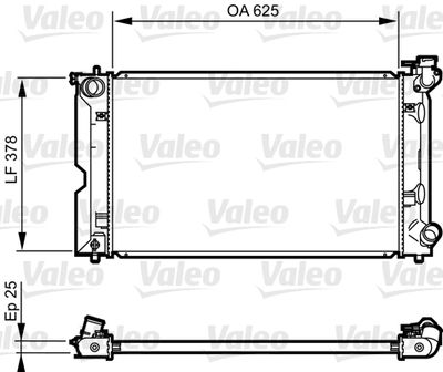 Radiators, Motora dzesēšanas sistēma VALEO 735567