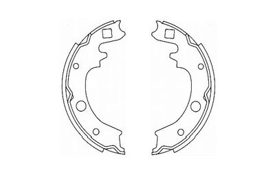 Bremžu loku komplekts KAVO PARTS KBS-5427