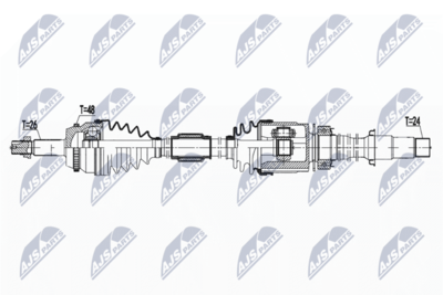 Приводной вал NTY NPW-TY-173