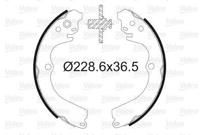 Bremžu loku komplekts VALEO 562611