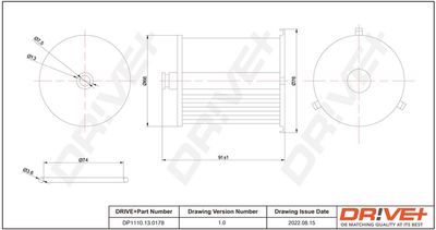 Degvielas filtrs Dr!ve+ DP1110.13.0178