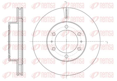 Тормозной диск REMSA 61875.10