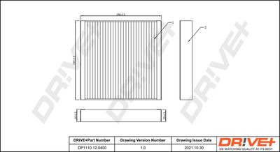 Фильтр, воздух во внутренном пространстве Dr!ve+ DP1110.12.0400