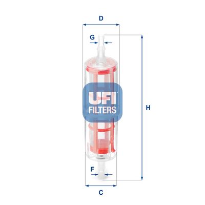 Degvielas filtrs UFI 31.015.00