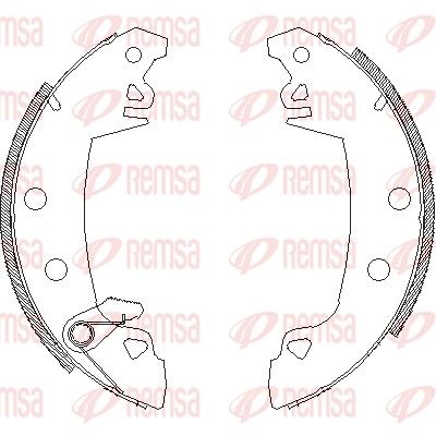 Тормозные колодки REMSA 4017.03
