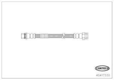 Тормозной шланг CORTECO 49417330
