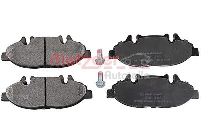 Bremžu uzliku kompl., Disku bremzes METZGER 1170145