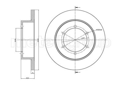 Тормозной диск METELLI 23-1109C