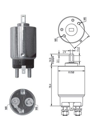Ievilcējrelejs, Starteris MAGNETI MARELLI 940113050350
