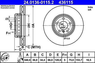 Тормозной диск ATE 24.0136-0115.2