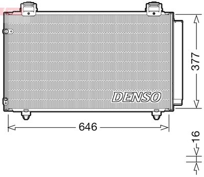 Конденсатор, кондиционер DENSO DCN50043
