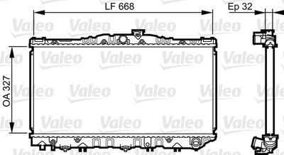 Radiators, Motora dzesēšanas sistēma VALEO 731698