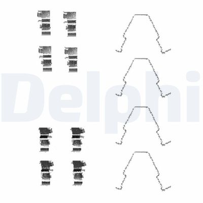 Piederumu komplekts, Disku bremžu uzlikas DELPHI LX0414
