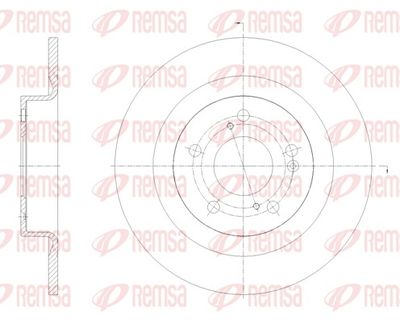 Bremžu diski REMSA 62104.00