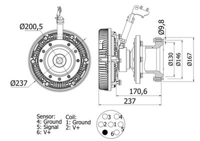 Sajūgs, Radiatora ventilators MAHLE CFC 115 000S