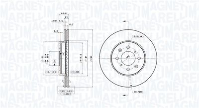 Тормозной диск MAGNETI MARELLI 360406059801