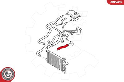 Шланг радиатора ESEN SKV 24SKV348